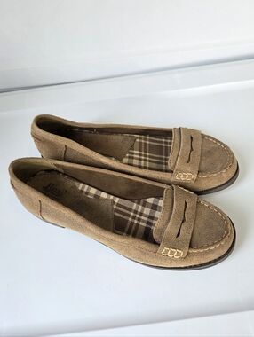 G.H. Bass Co. Brookfield Nubuck Penny Loafer In Black/Sand Size 8.5